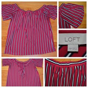 Women’s Ann Taylor LOFT off-the-shoulder top, size extra small petite (XSP)